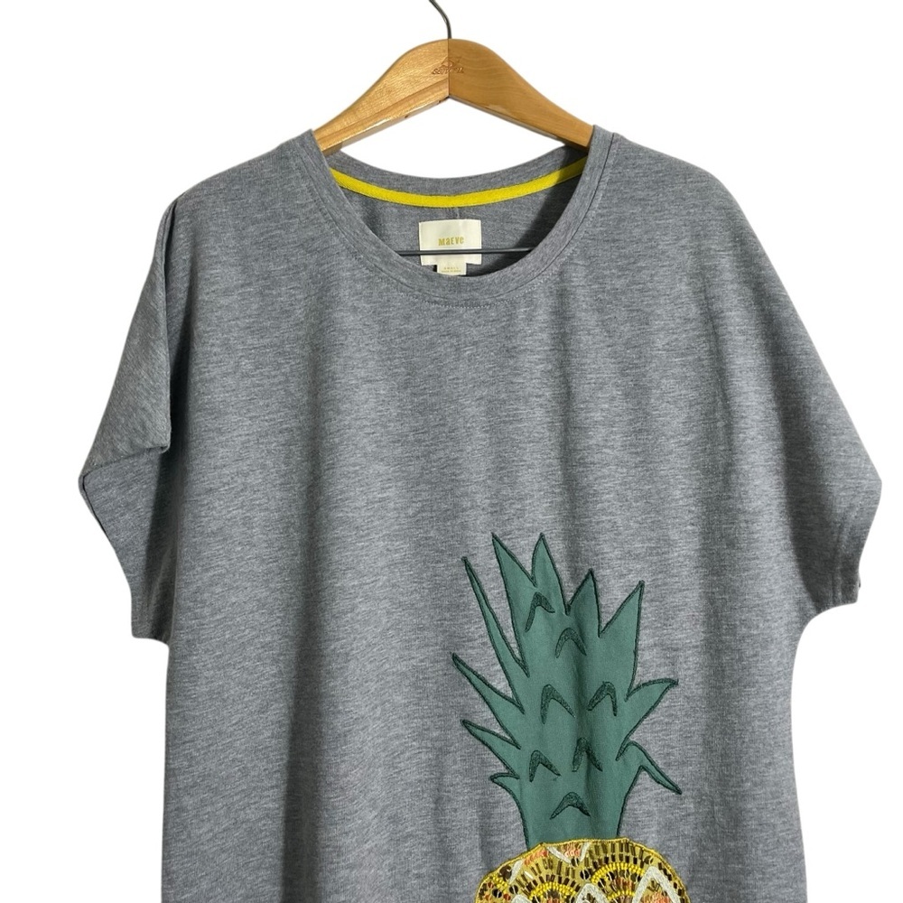 MAEVE x ANTHROPOLOGIE Beaded Pineapple‎ Shirt Dress - Picture 4 of 8